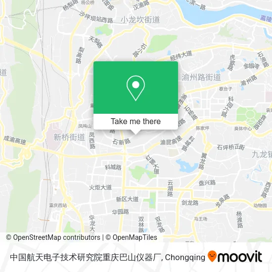 中国航天电子技术研究院重庆巴山仪器厂 map