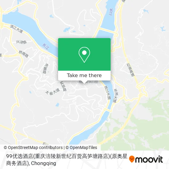 99优选酒店(重庆涪陵新世纪百货高笋塘路店)(原奥星商务酒店) map
