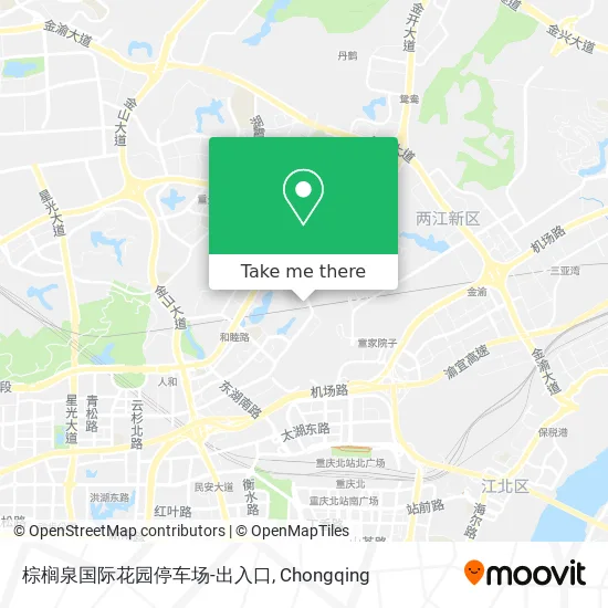 棕榈泉国际花园停车场-出入口 map