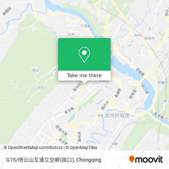 G75/缙云山互通立交桥(路口) map