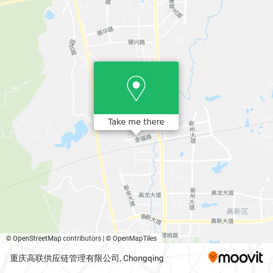 重庆高联供应链管理有限公司 map
