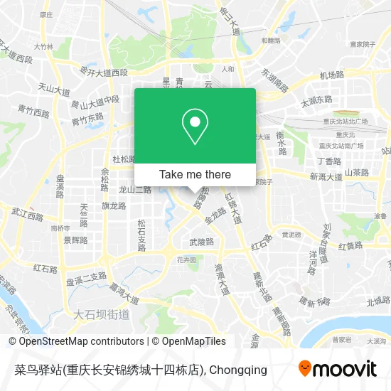 菜鸟驿站(重庆长安锦绣城十四栋店) map