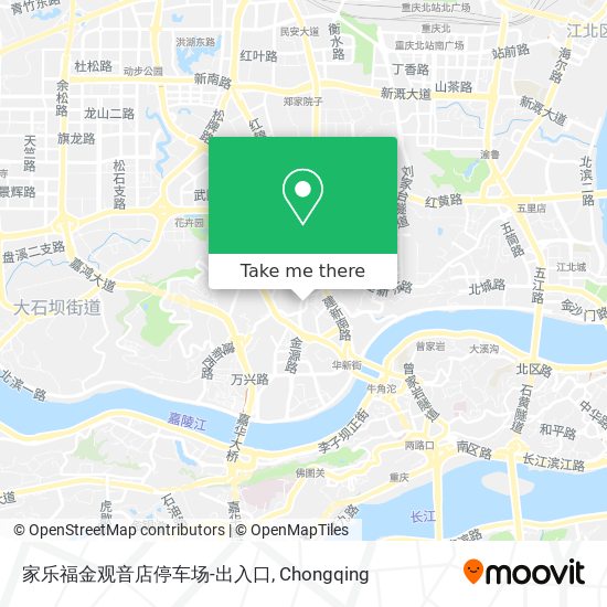 家乐福金观音店停车场-出入口 map