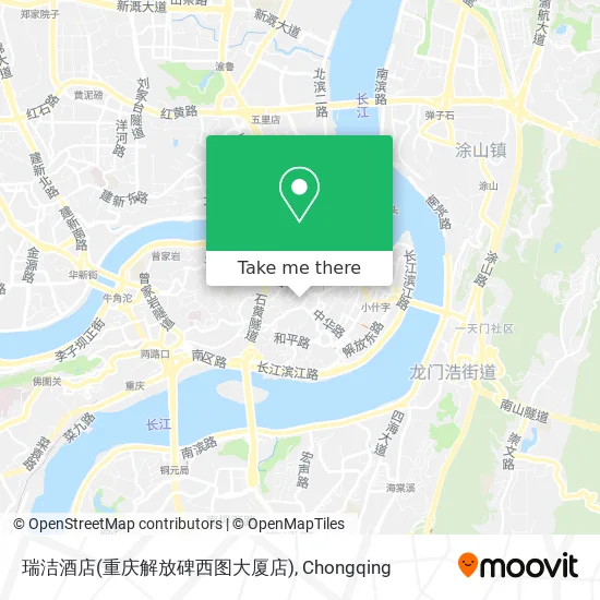瑞洁酒店(重庆解放碑西图大厦店) map