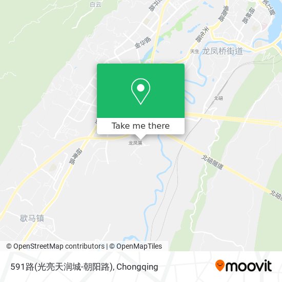 591路(光亮天润城-朝阳路) map