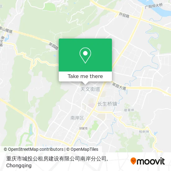 重庆市城投公租房建设有限公司南岸分公司 map