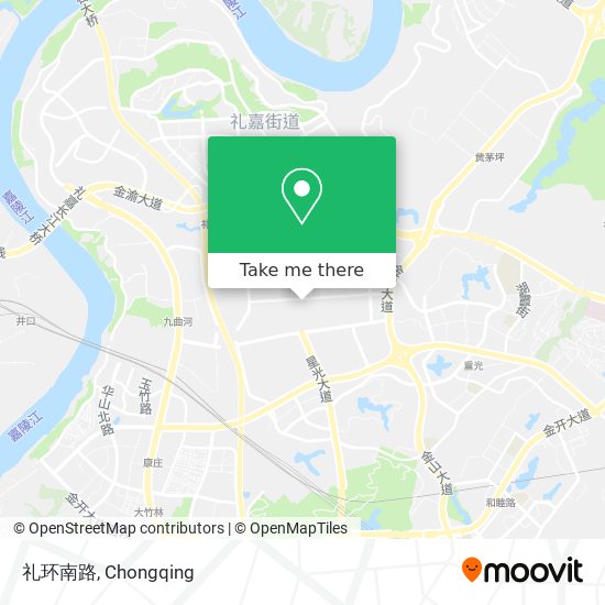 礼环南路 map