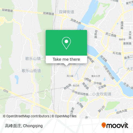 高峰面庄 map