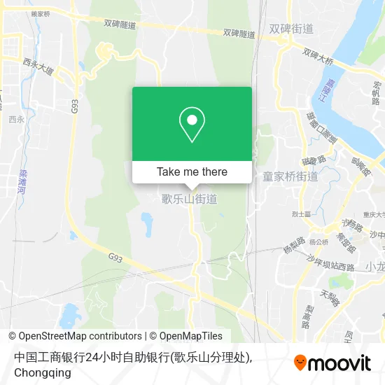 中国工商银行24小时自助银行(歌乐山分理处) map