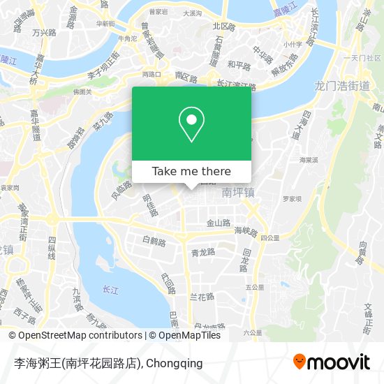 李海粥王(南坪花园路店) map