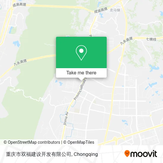 重庆市双福建设开发有限公司 map