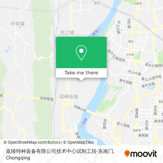 嘉陵特种装备有限公司技术中心试制工段-东南门 map