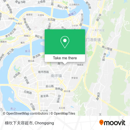 梯坎下夫容超市 map