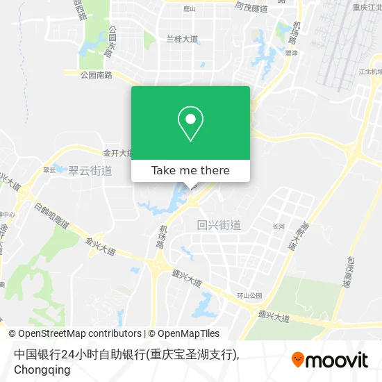 中国银行24小时自助银行(重庆宝圣湖支行) map