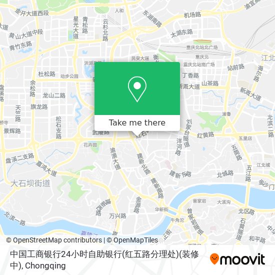 中国工商银行24小时自助银行(红五路分理处)(装修中) map