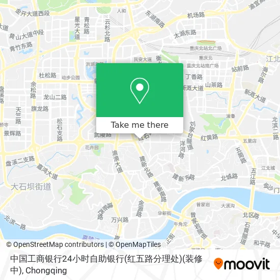 中国工商银行24小时自助银行(红五路分理处)(装修中) map