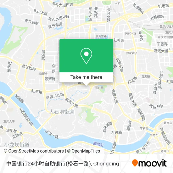 中国银行24小时自助银行(松石一路) map