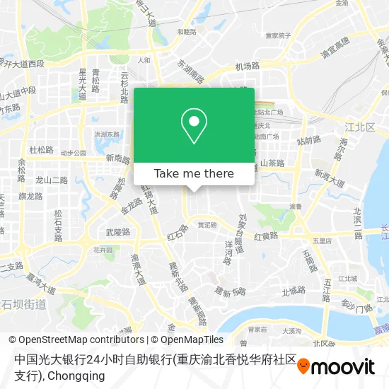 中国光大银行24小时自助银行(重庆渝北香悦华府社区支行) map