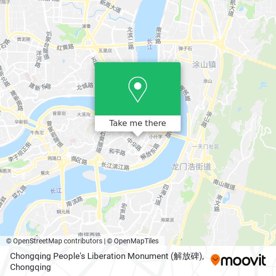 Chongqing People's Liberation Monument (解放碑) map