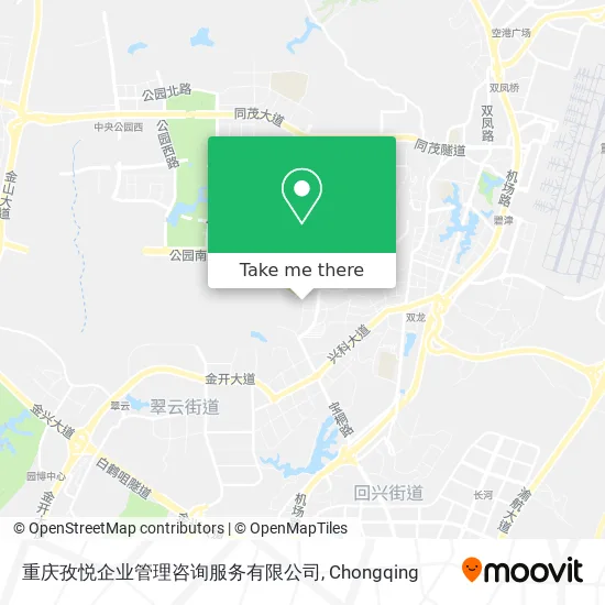 重庆孜悦企业管理咨询服务有限公司 map