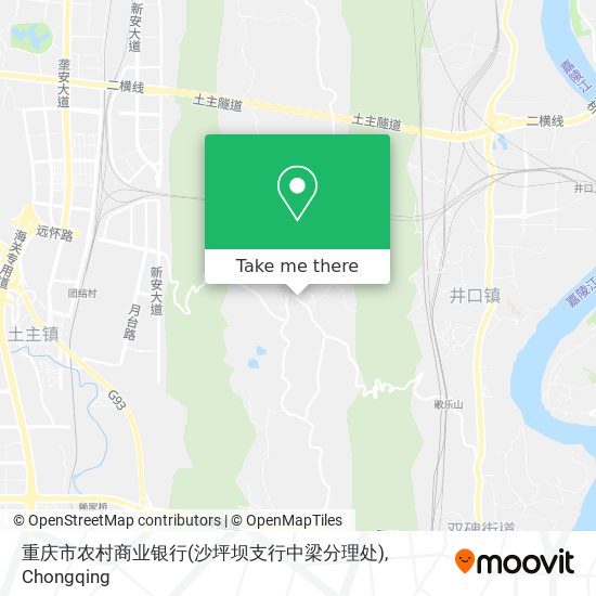 重庆市农村商业银行(沙坪坝支行中梁分理处) map