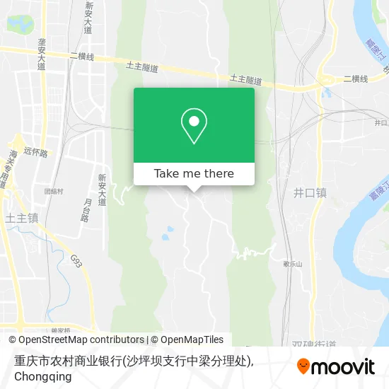 重庆市农村商业银行(沙坪坝支行中梁分理处) map