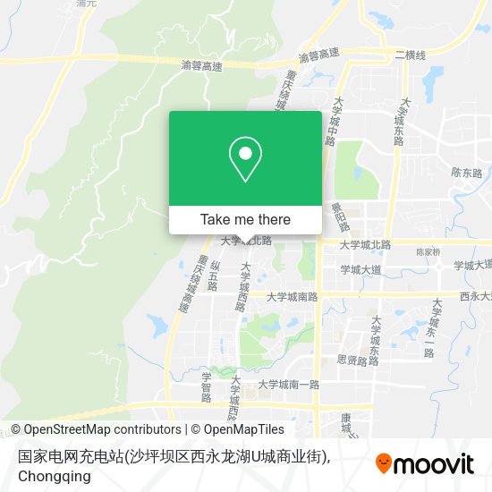 国家电网充电站(沙坪坝区西永龙湖U城商业街) map