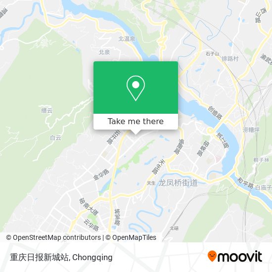 重庆日报新城站 map