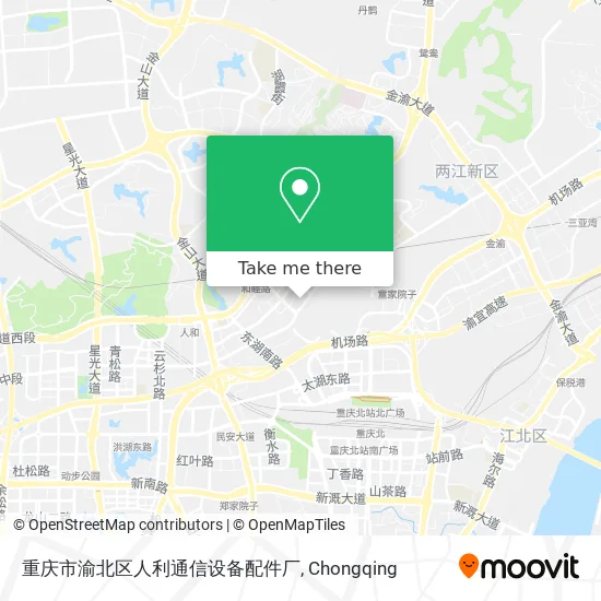重庆市渝北区人利通信设备配件厂 map