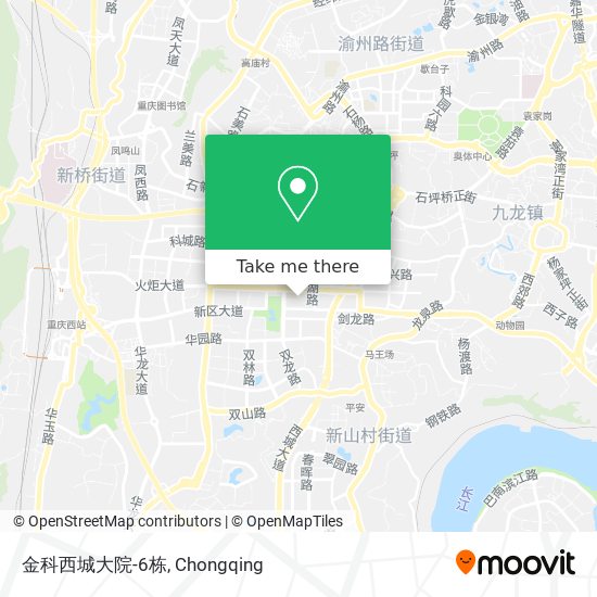 金科西城大院-6栋 map
