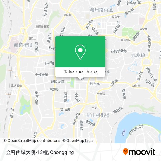 金科西城大院-13幢 map