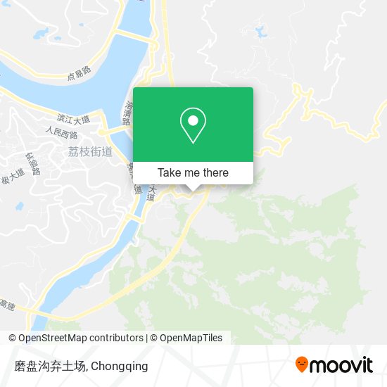 磨盘沟弃土场 map