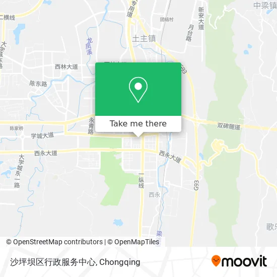 沙坪坝区行政服务中心 map