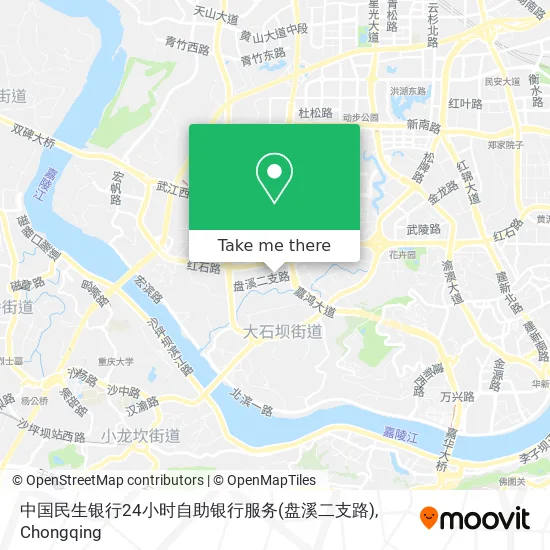 中国民生银行24小时自助银行服务(盘溪二支路) map