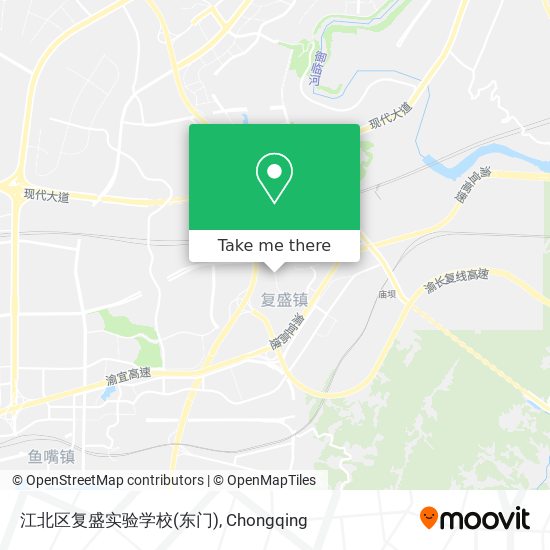 江北区复盛实验学校(东门) map