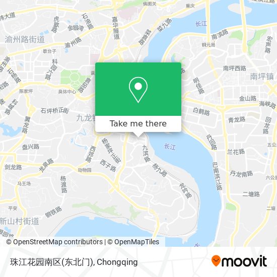 珠江花园南区(东北门) map