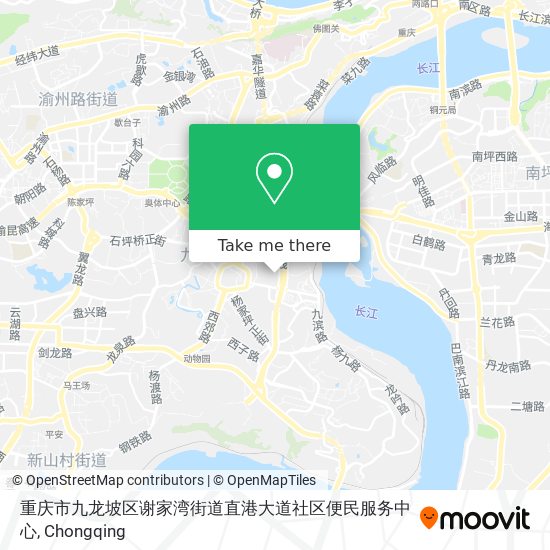 重庆市九龙坡区谢家湾街道直港大道社区便民服务中心 map