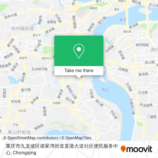 重庆市九龙坡区谢家湾街道直港大道社区便民服务中心 map