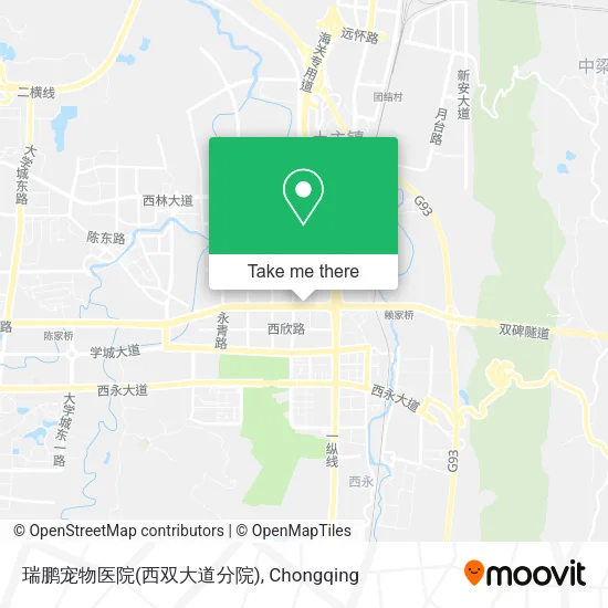 瑞鹏宠物医院(西双大道分院) map