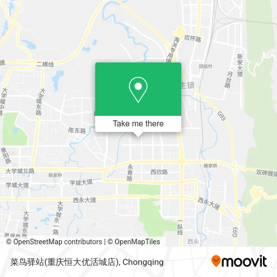 菜鸟驿站(重庆恒大优活城店) map