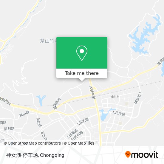 神女湖-停车场 map