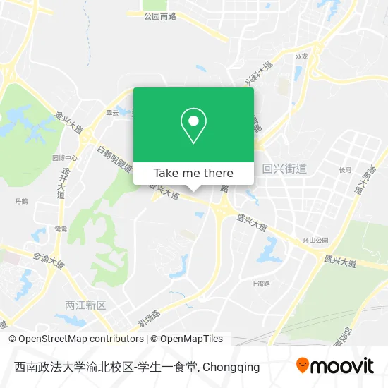 西南政法大学渝北校区-学生一食堂 map
