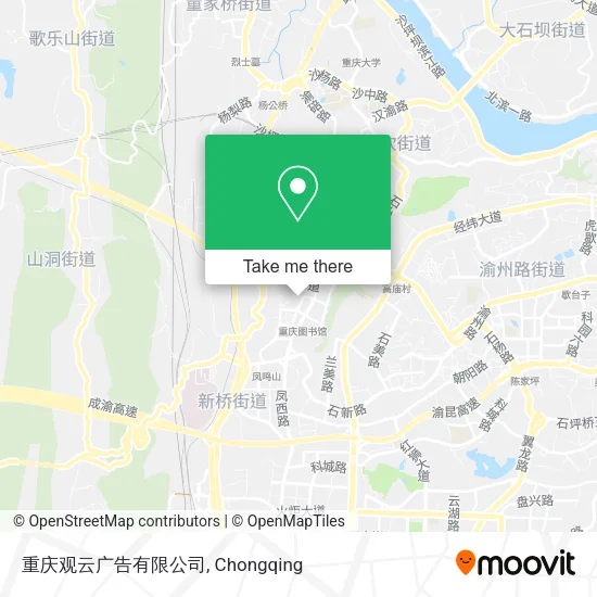重庆观云广告有限公司 map