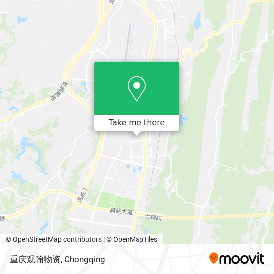 重庆观翰物资 map