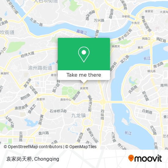 袁家岗天桥 map