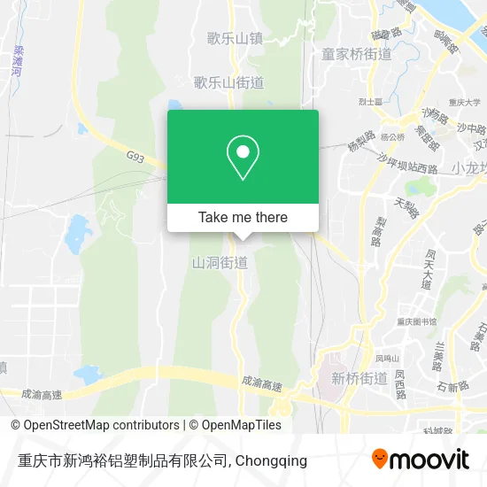 重庆市新鸿裕铝塑制品有限公司 map