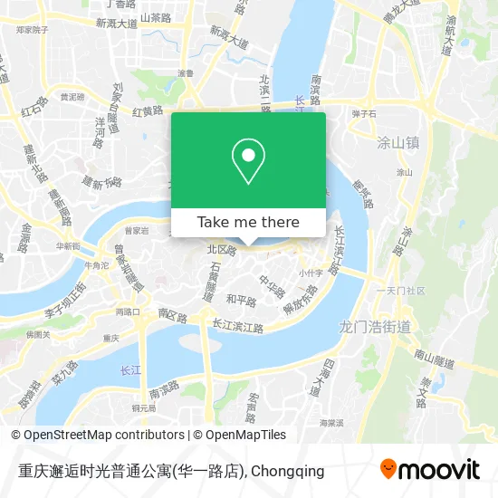 重庆邂逅时光普通公寓(华一路店) map