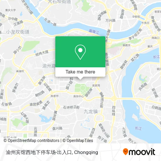 渝州宾馆西地下停车场-出入口 map