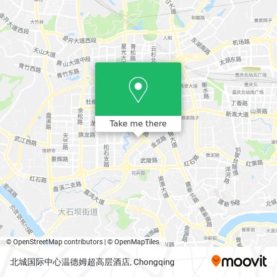 北城国际中心温德姆超高层酒店 map