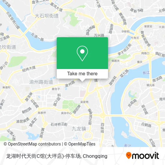 龙湖时代天街C馆(大坪店)-停车场 map